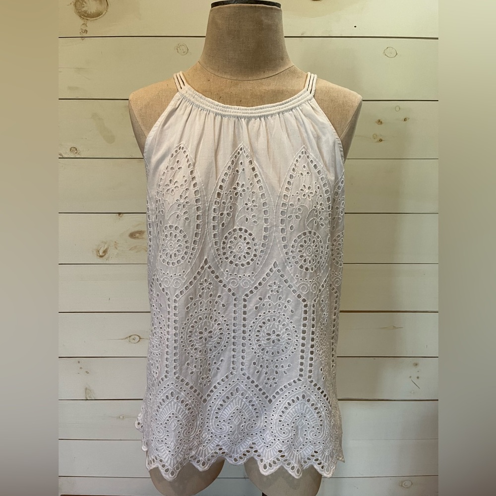 Madison Mathew’s Eyelet Top
